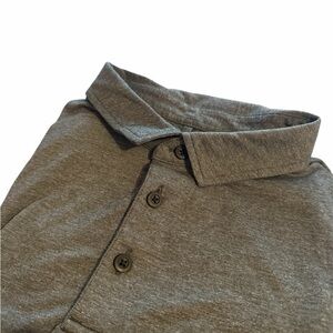 Lululemon Men’s Size Small Charcoal Gray Short Sleeve Polo